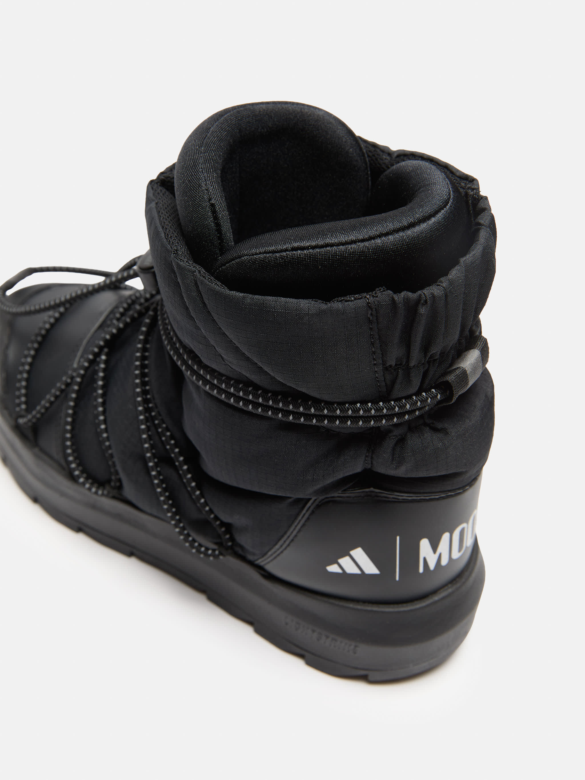 ADIDAS X MOON BOOT BLACK ACE MID-TOP SNEAKERS