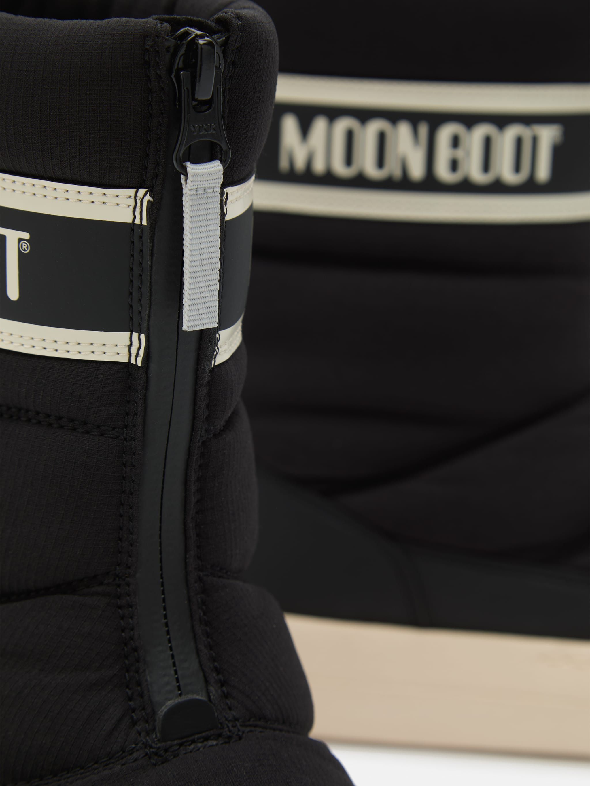 JUNIOR PARK BLACK ZIP HIGH BOOTS