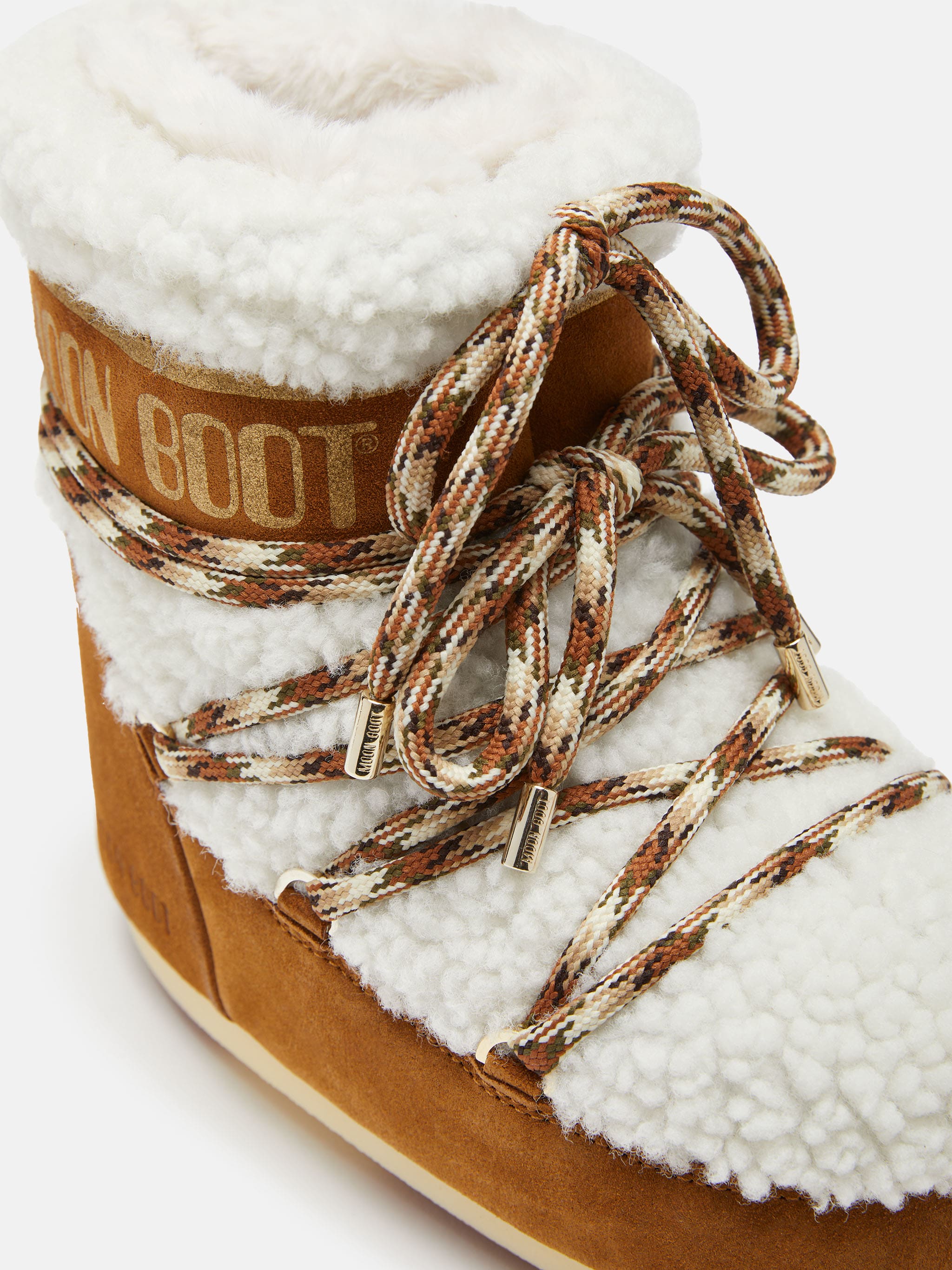 LAB69 ICON LOW BROWN SHEARLING BOOTS
