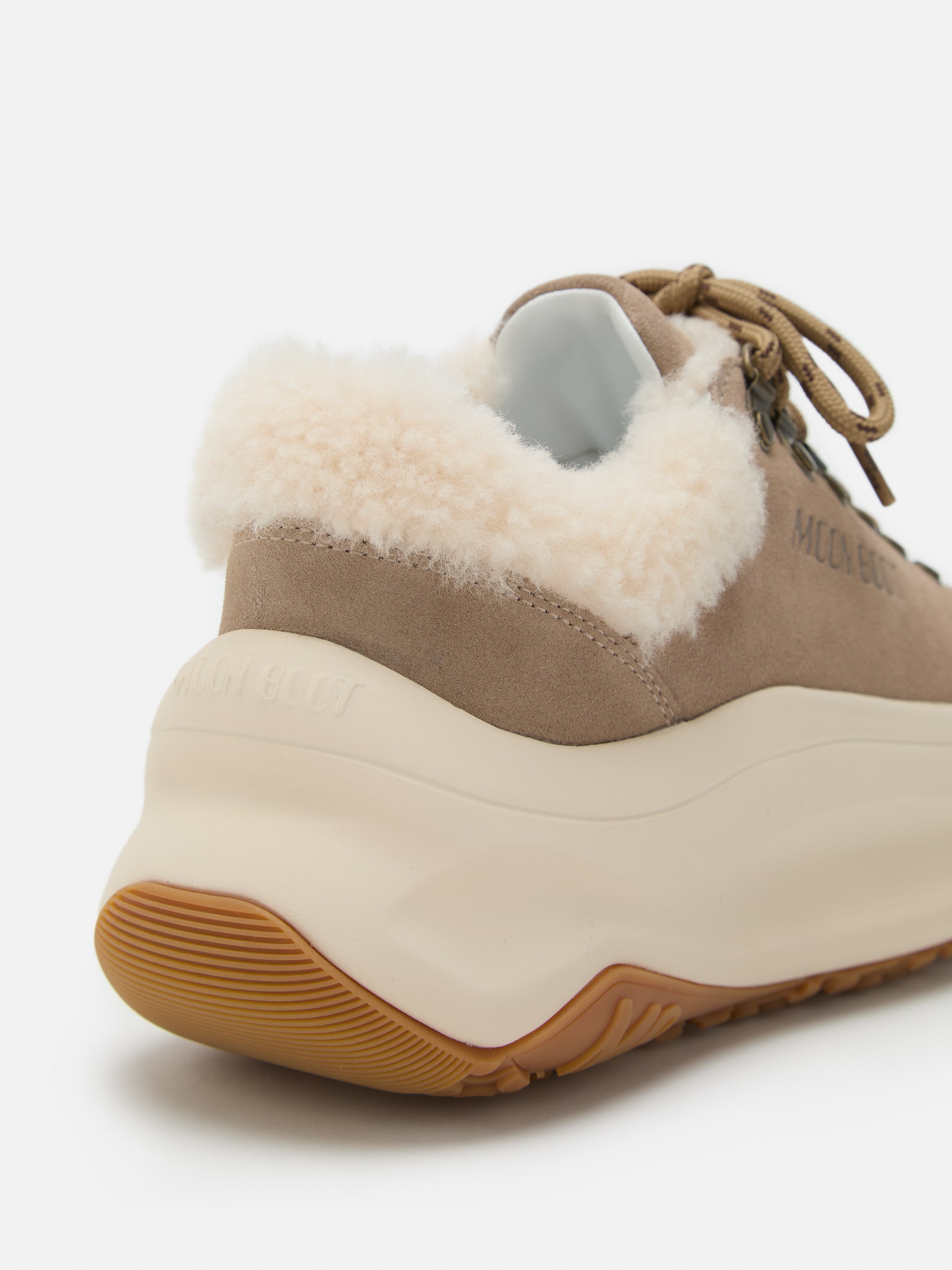 MOON247 CITY BEIGE SHEARLING SNEAKERS