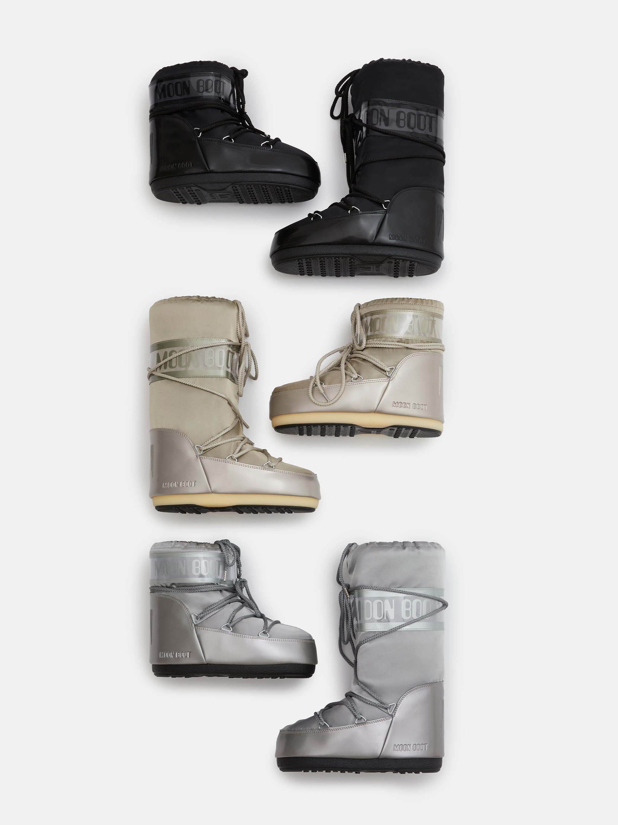 ICON GLANCE PLATINUM SATIN BOOTS