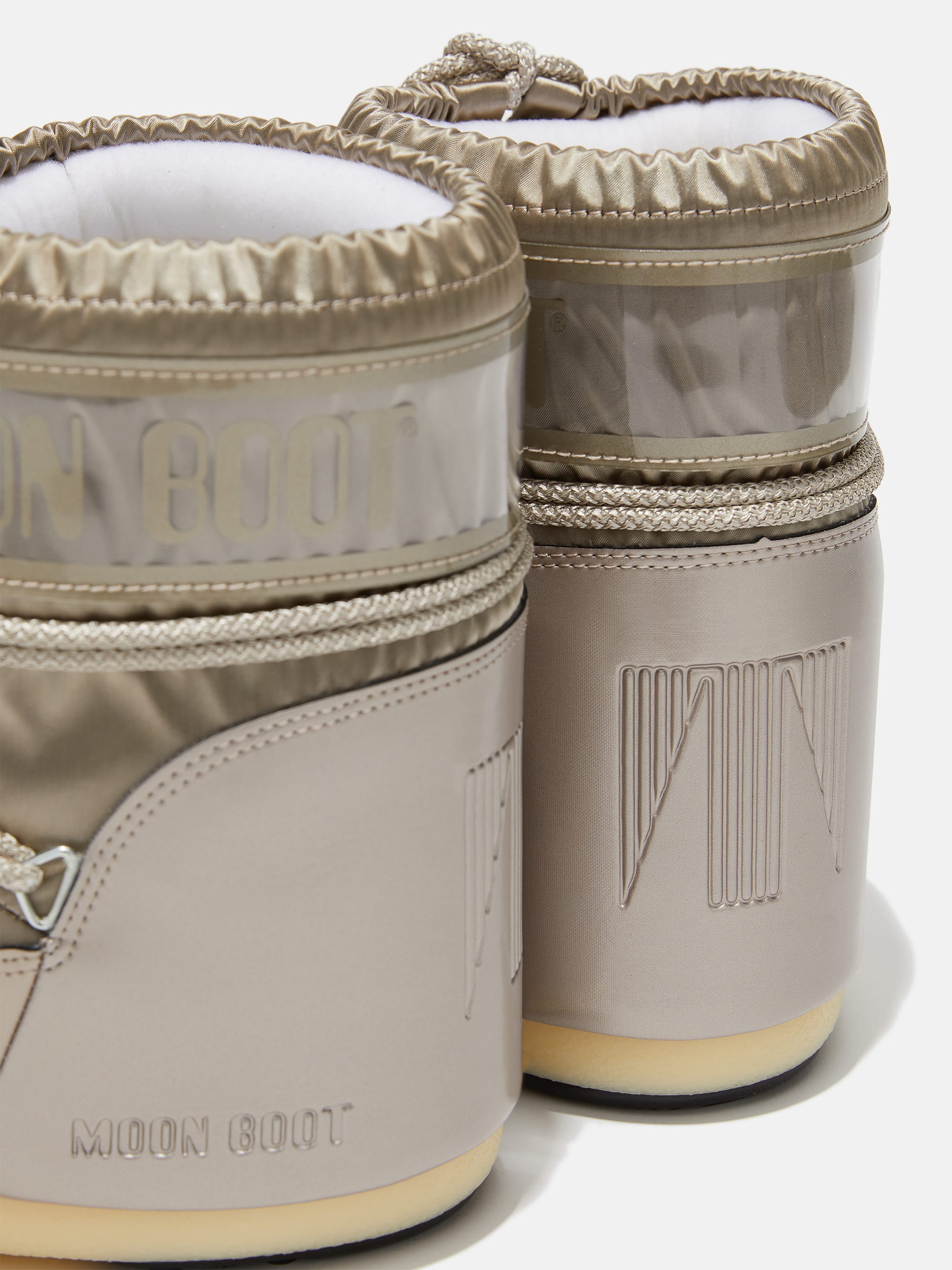ICON LOW GLANCE PLATINUM SATIN BOOTS