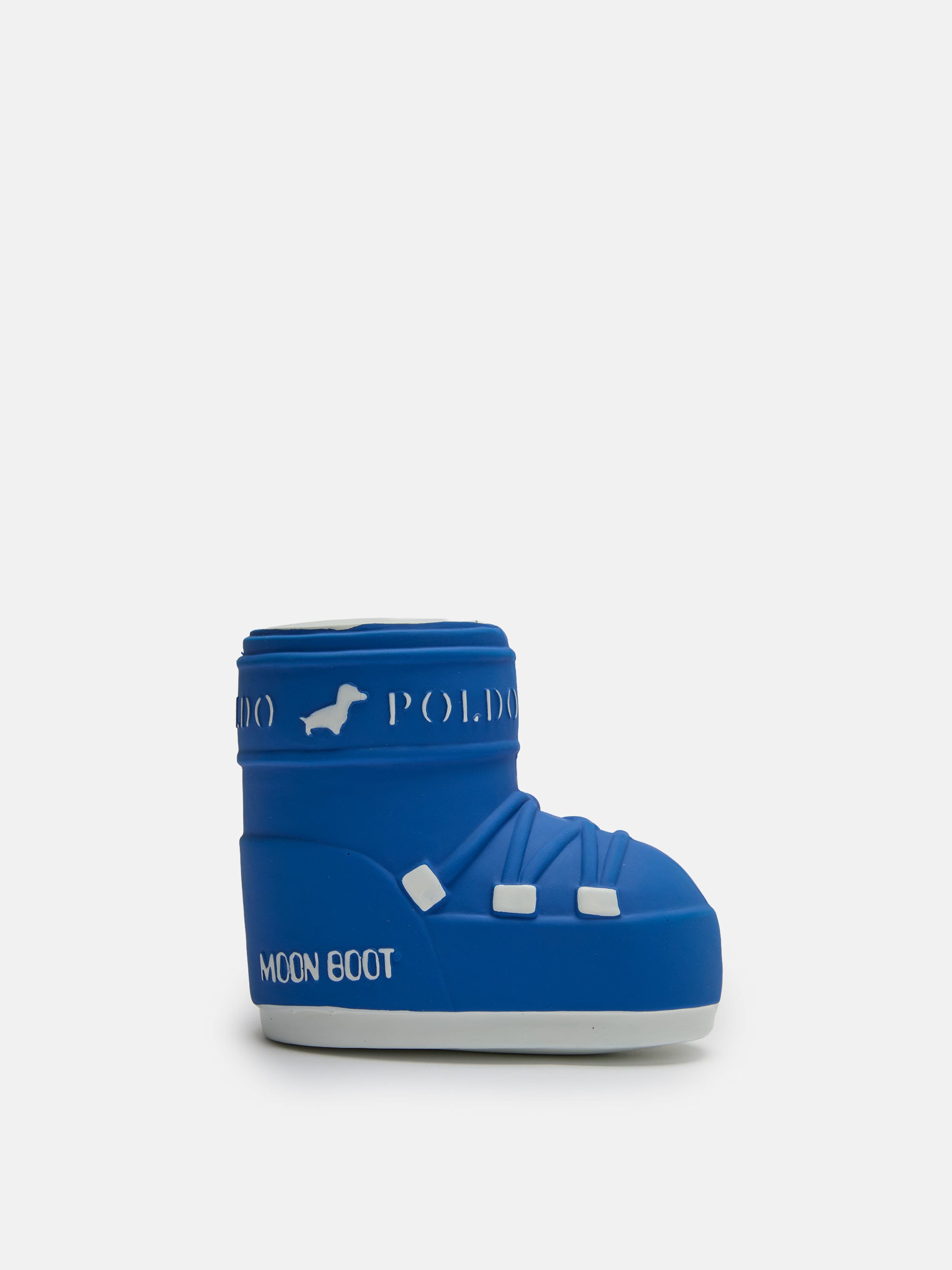 MOON BOOT X POLDO DOG COUTURE BLUE SQUEAKY DOG TOY