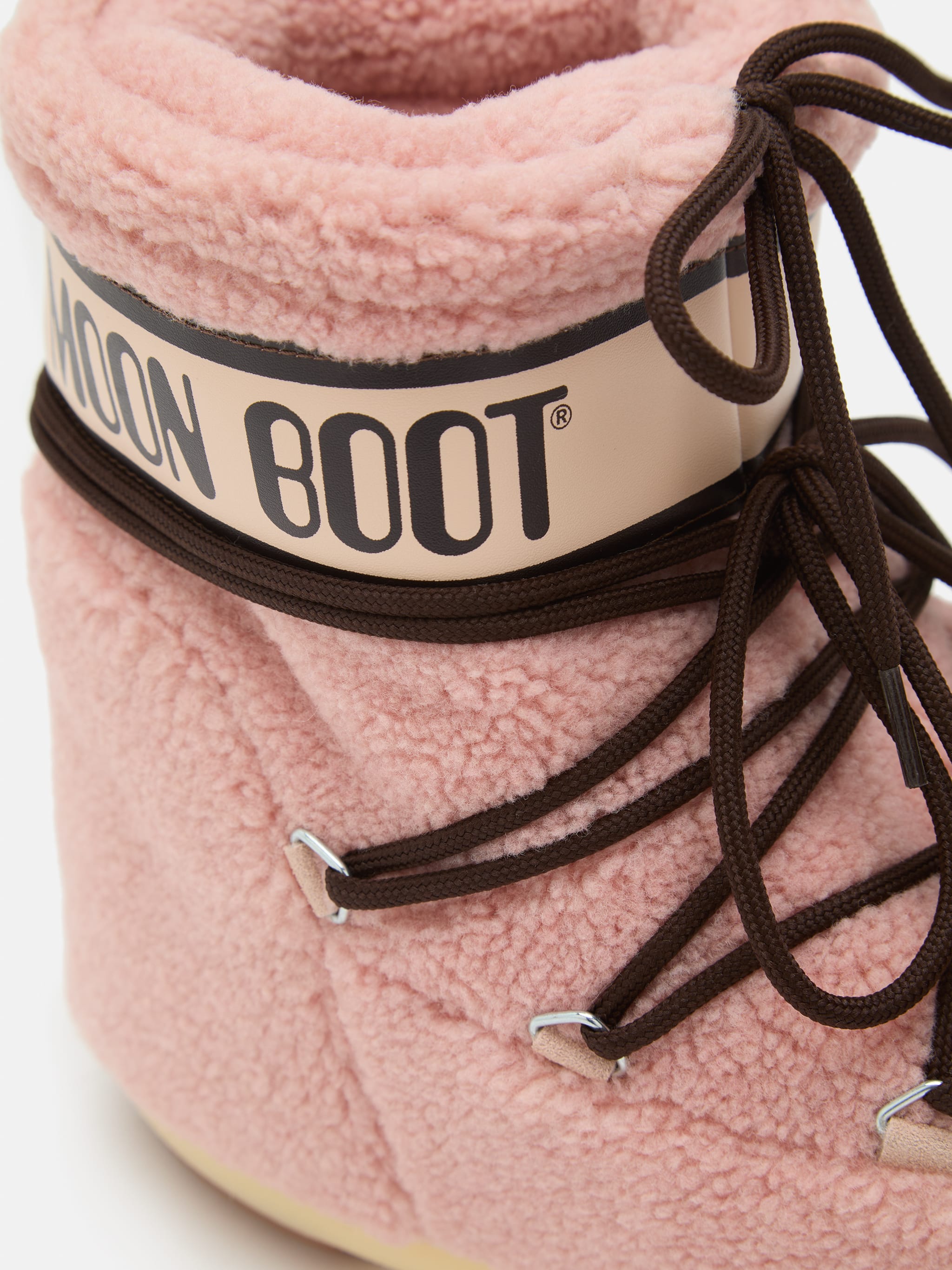 ICON LOW PINK FLEECE BOOTS