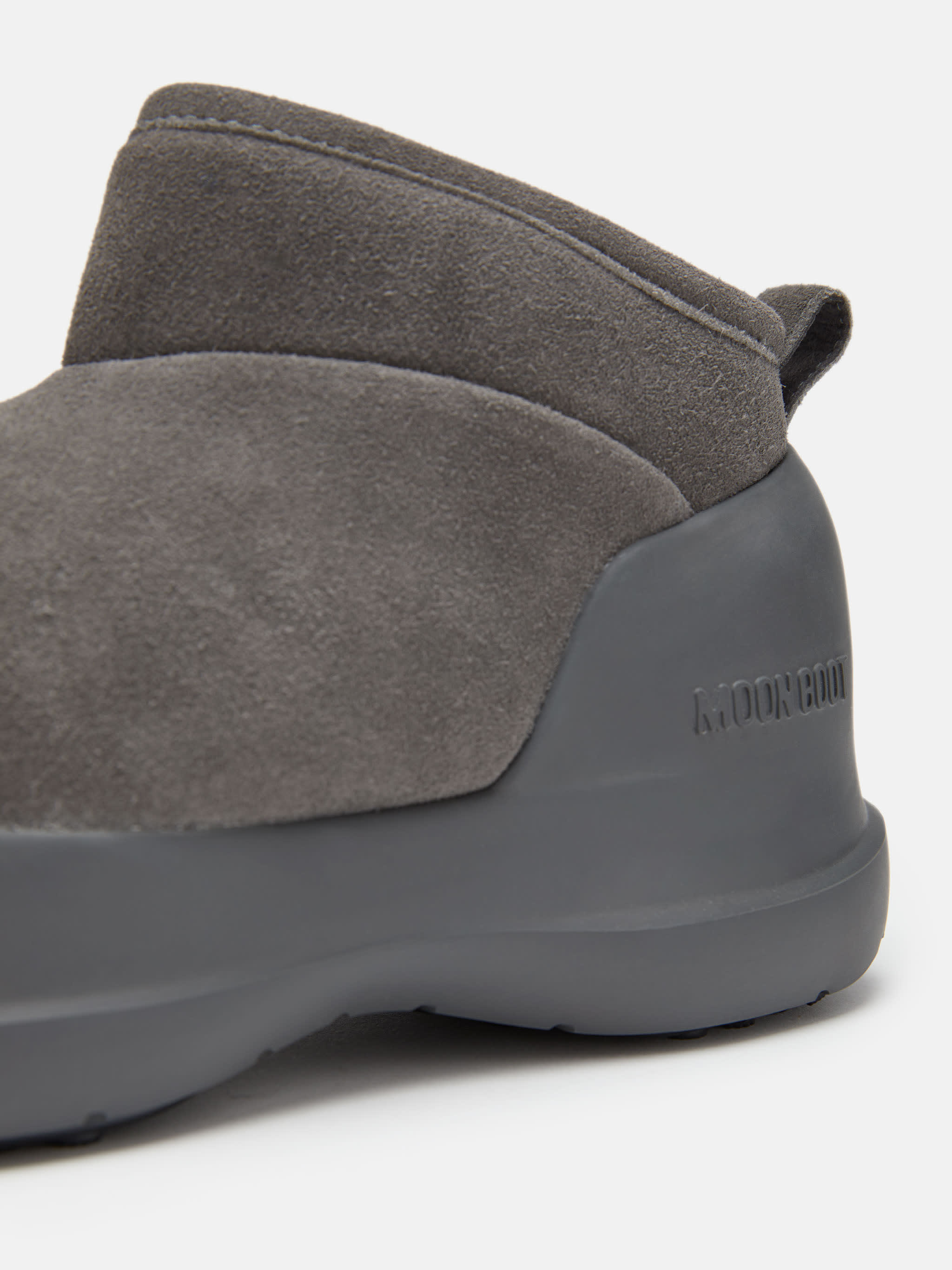MEZZALUNA ANTHRACITE SUEDE LOW BOOTS