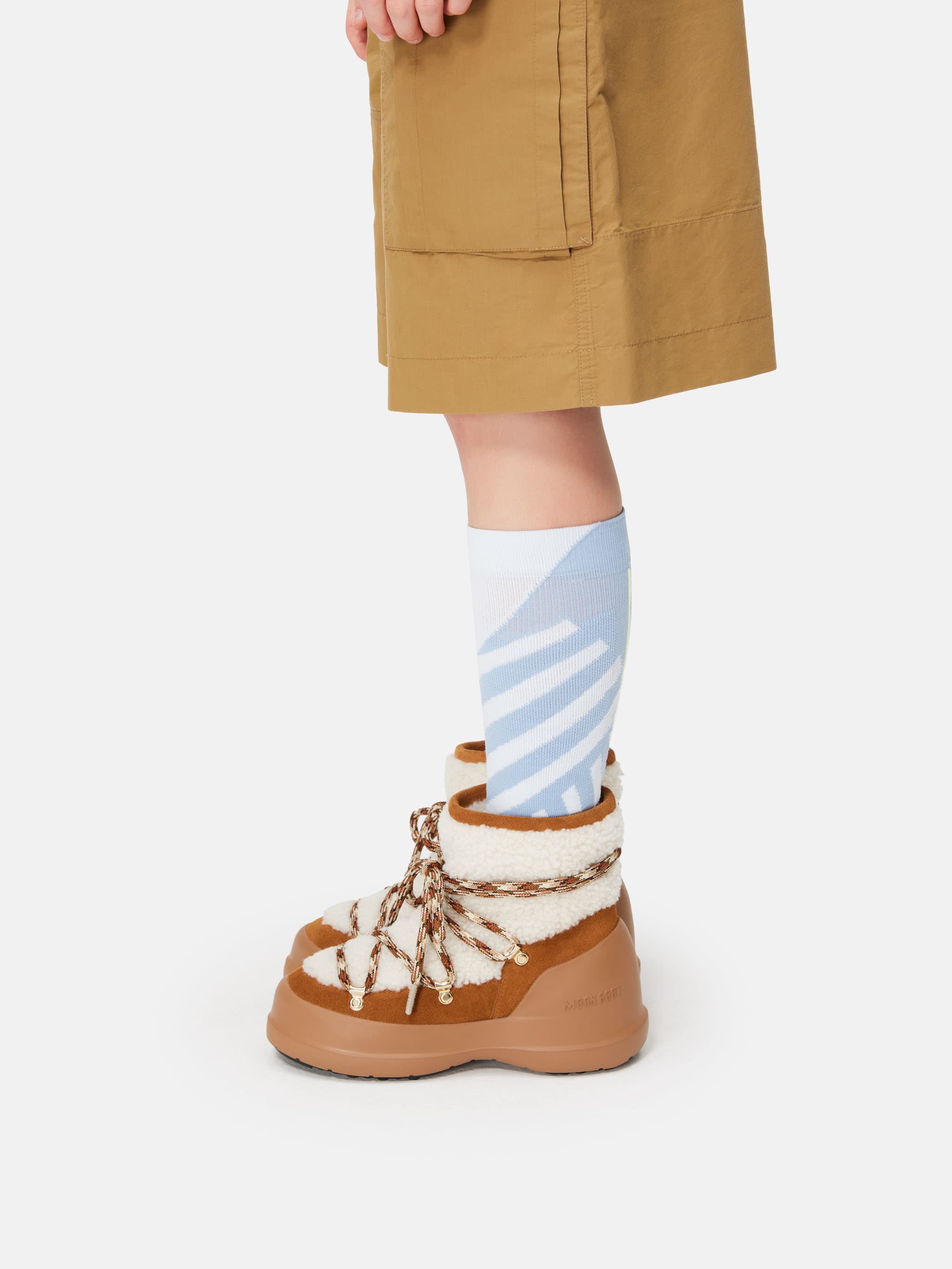 LUNA BROWN SHEARLING BOOTS
