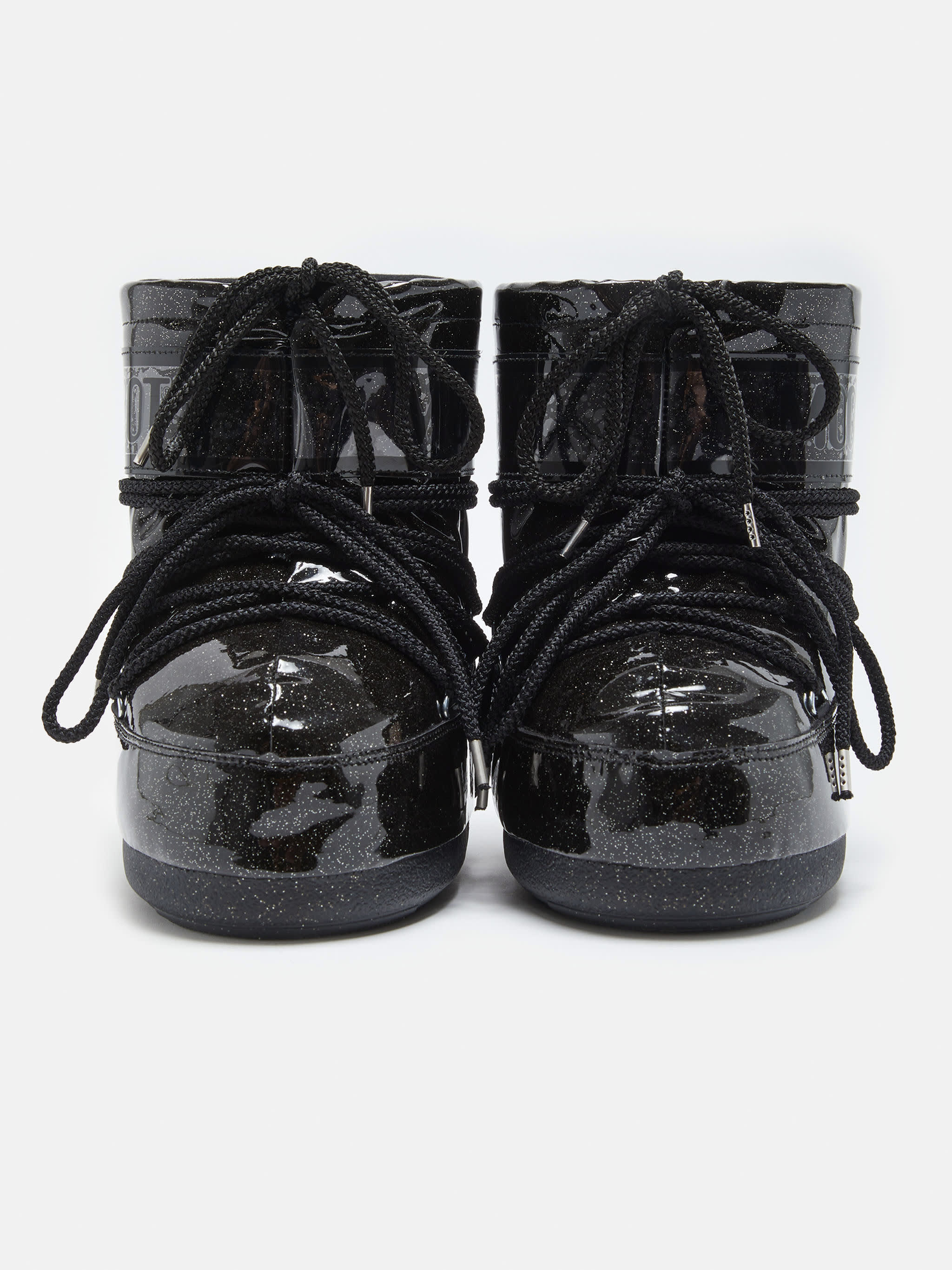 ICON LOW BLACK GLITTER BOOTS