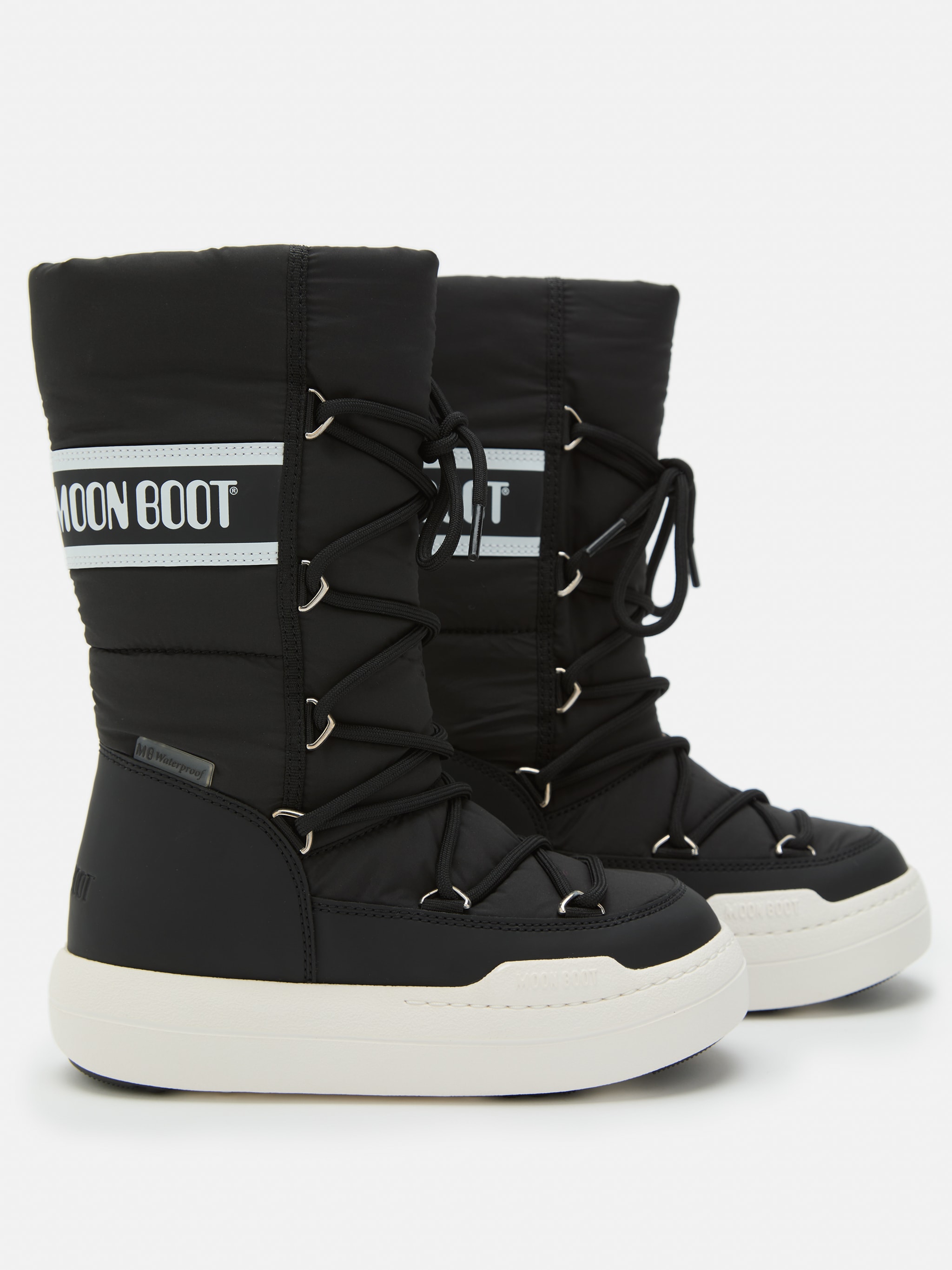 JUNIOR PARK BLACK TUBE LACE BOOTS