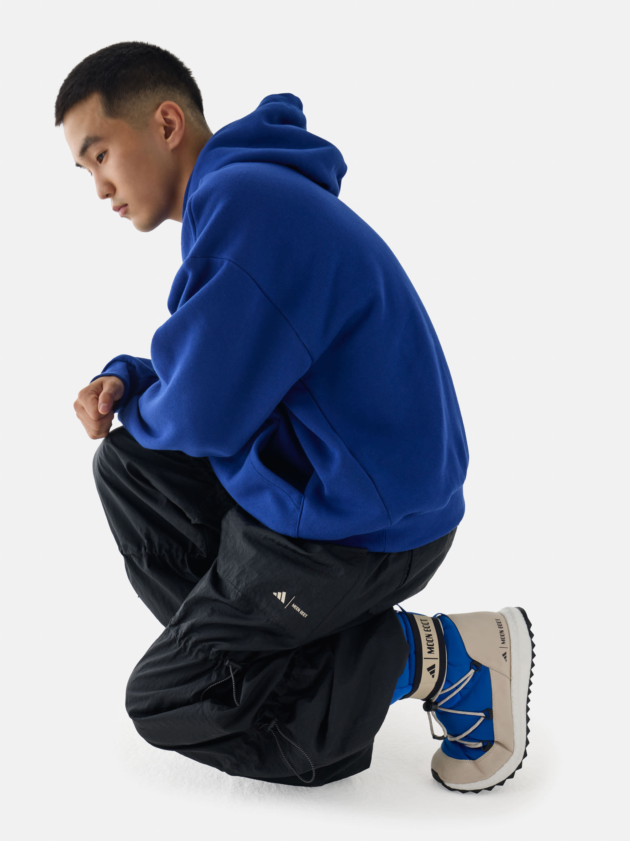 adidas x Moon Boot Moonboost High Blue Sneakers